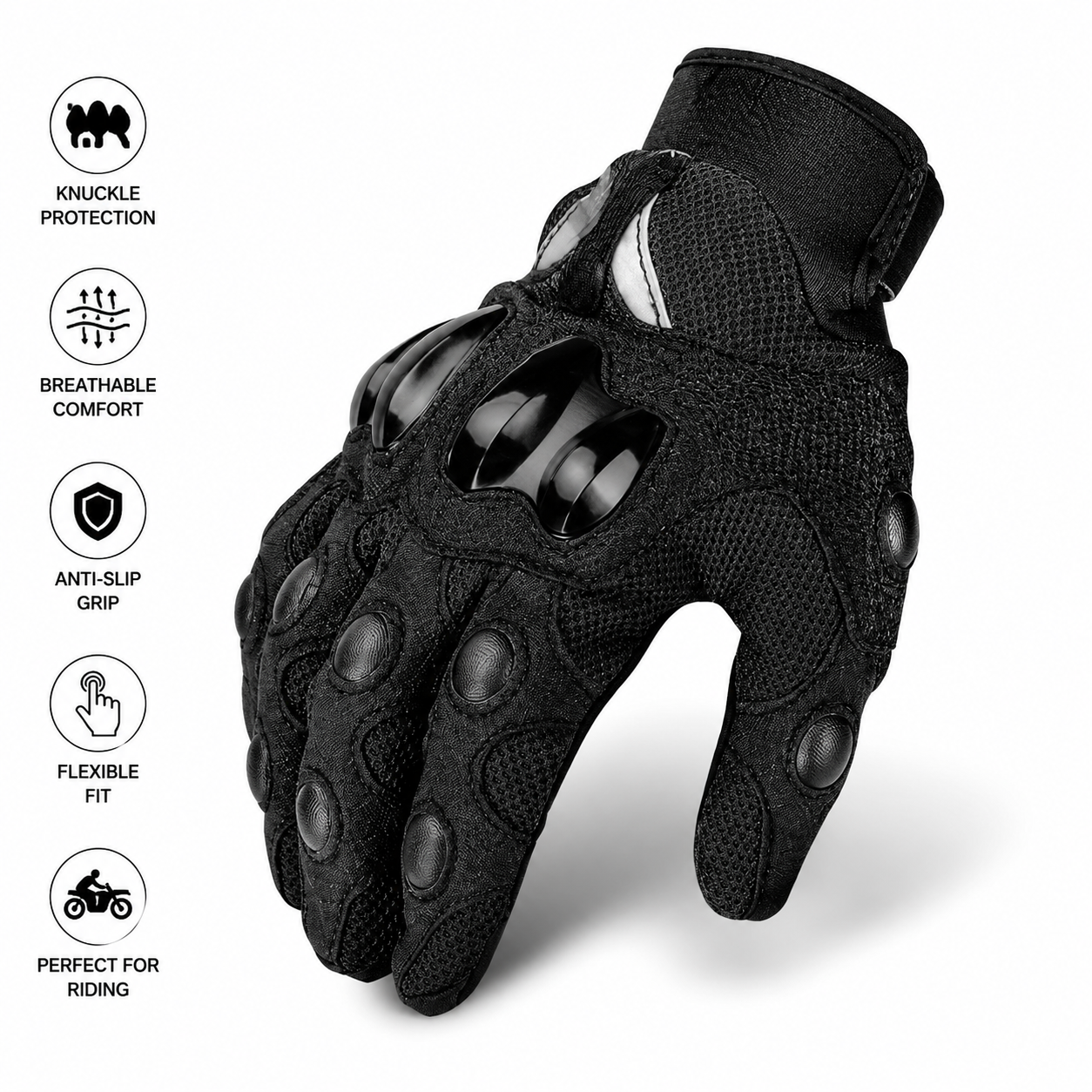 Mountain Biking Protective Gear - Motorcycle Gloves for Men Cycling Mountain