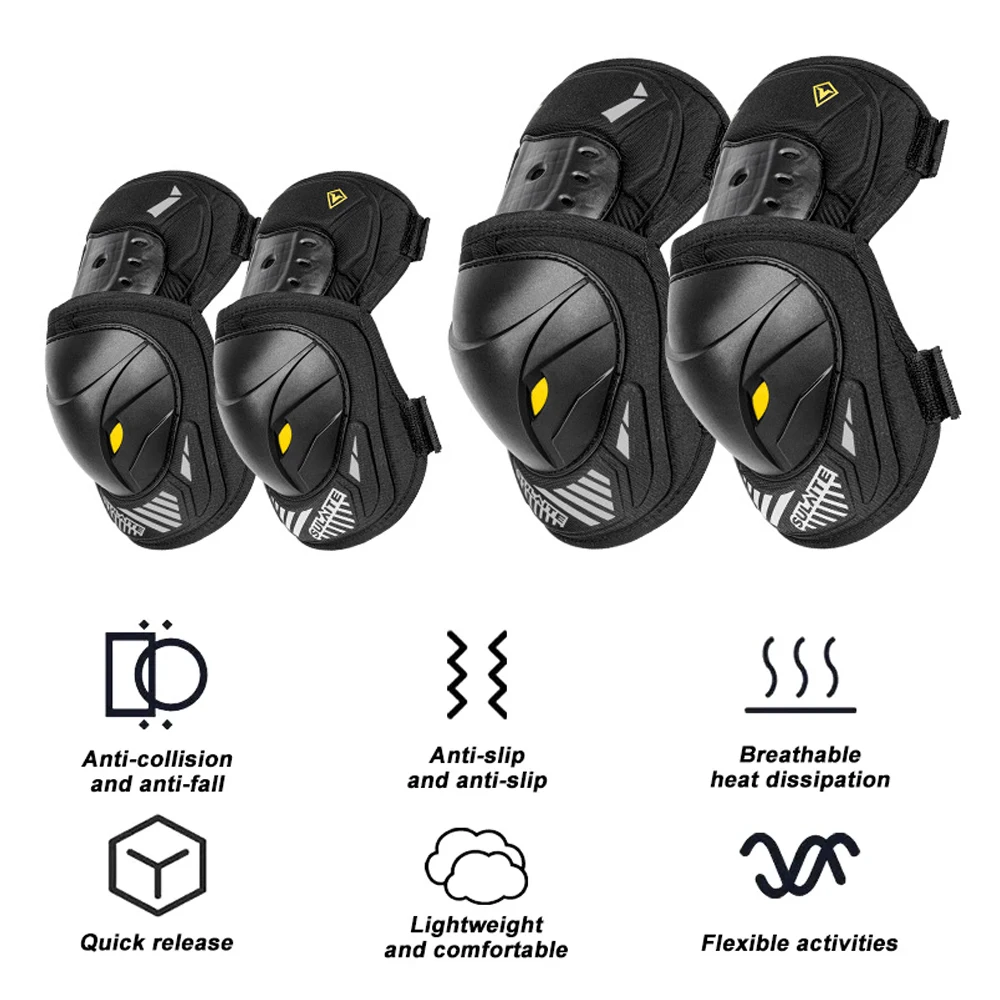 GOMOREON 1Pair Motorcycle Elec - مراجعة Mountain Biking Knee And Elbow Pads وسعره