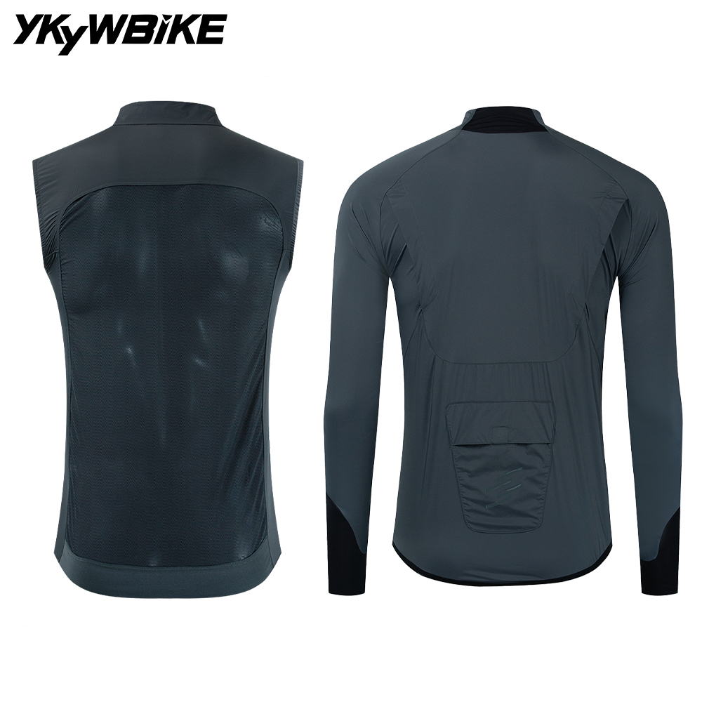 YKYWBIKE Cycling Windbreak wit - مراجعة Mountain Biking Vest وسعره