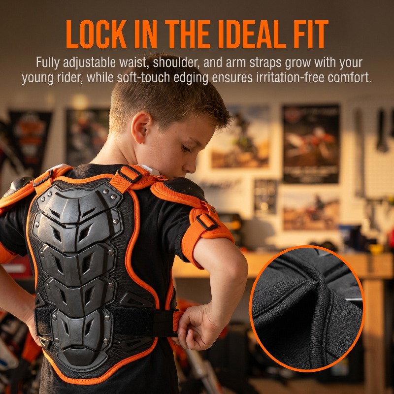 Children JXT Wolf  AR08 Motorc - مراجعة Mountain Biking Vest وسعره