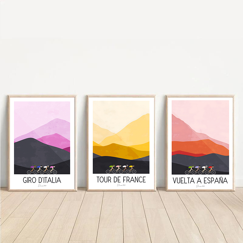Watercolor Cycling Race Cyclis - مراجعة Picture Of Mountain Biking وسعره