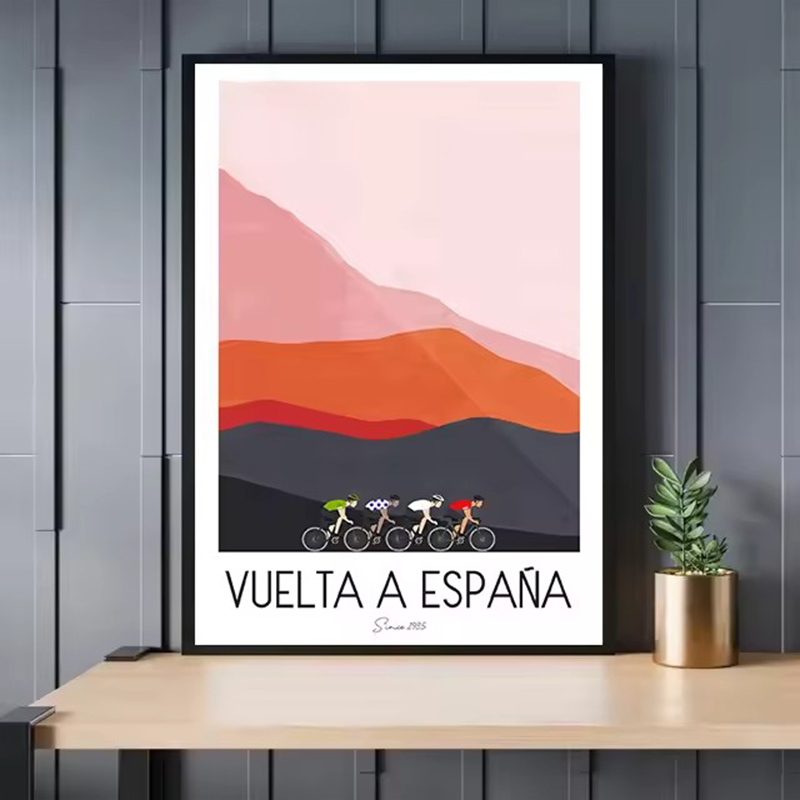 Watercolor Cycling Race Cyclis - مراجعة Picture Of Mountain Biking وسعره