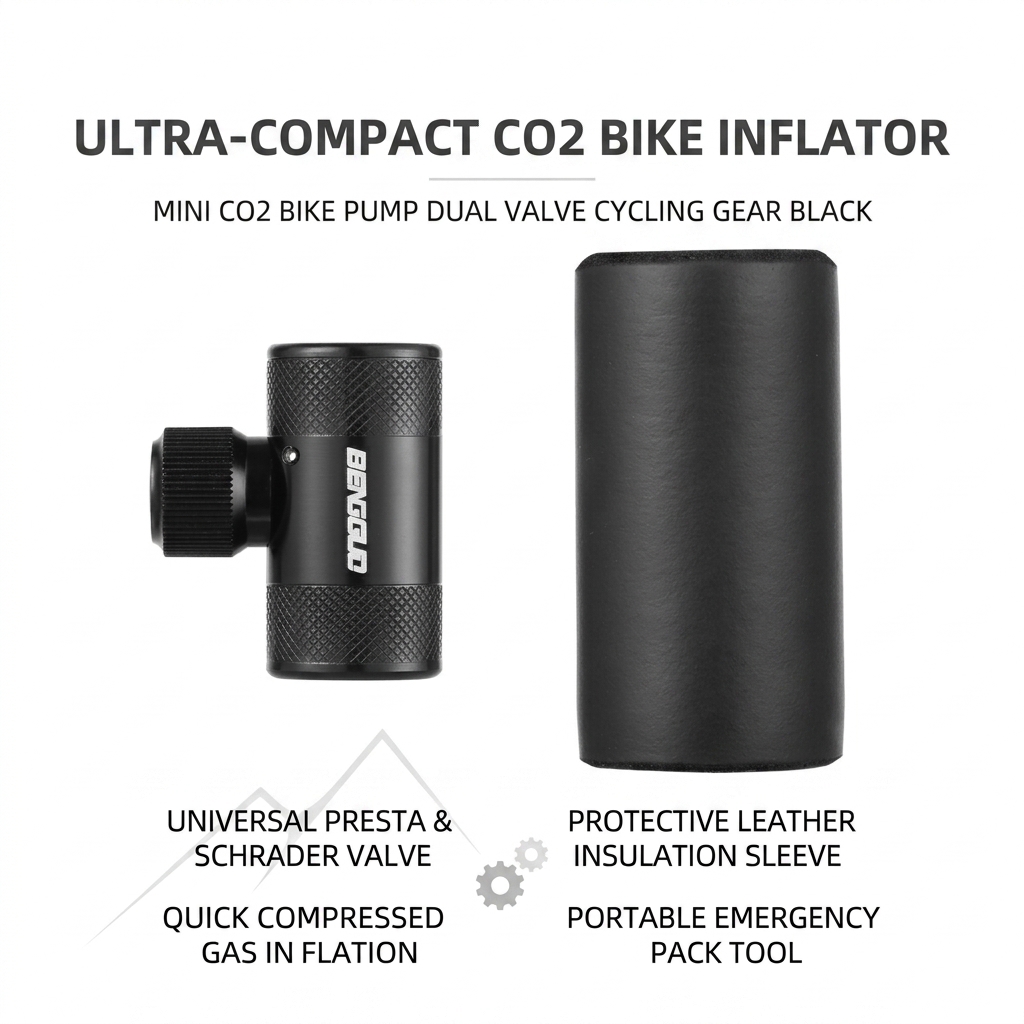 Mini CO-2 Bike Pump For Road A - مراجعة Mountain Biking In French وسعره