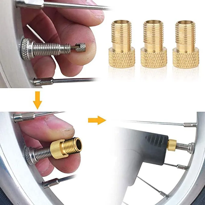 10PCS bicycle valve adapter ca - مراجعة Mountain Biking In French وسعره