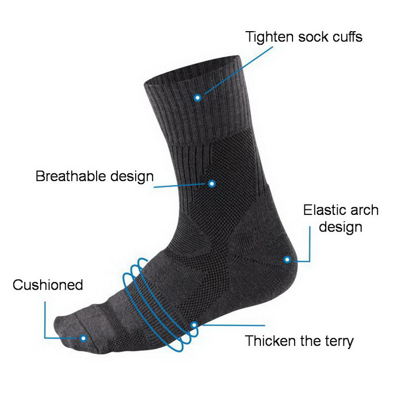 1 Pair Merino Wool Sock Winter - مراجعة Men'S Mountain Biking Shoes وسعره