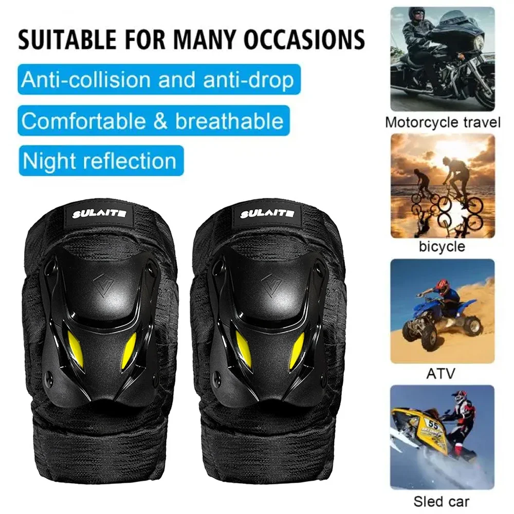 1Pair Electric Bike Motorcycle - مراجعة Mountain Biking Knee And Elbow Pads وسعره