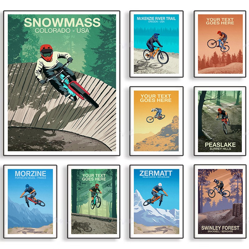 Mountain Bike Trail Poster Sno - مراجعة Picture Of Mountain Biking وسعره