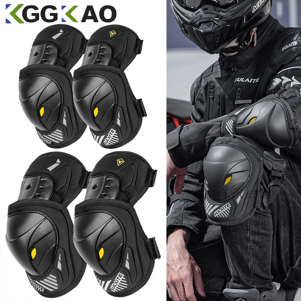 1Pair Electric Bike Motorcycle - مراجعة Mountain Biking Knee And Elbow Pads وسعره