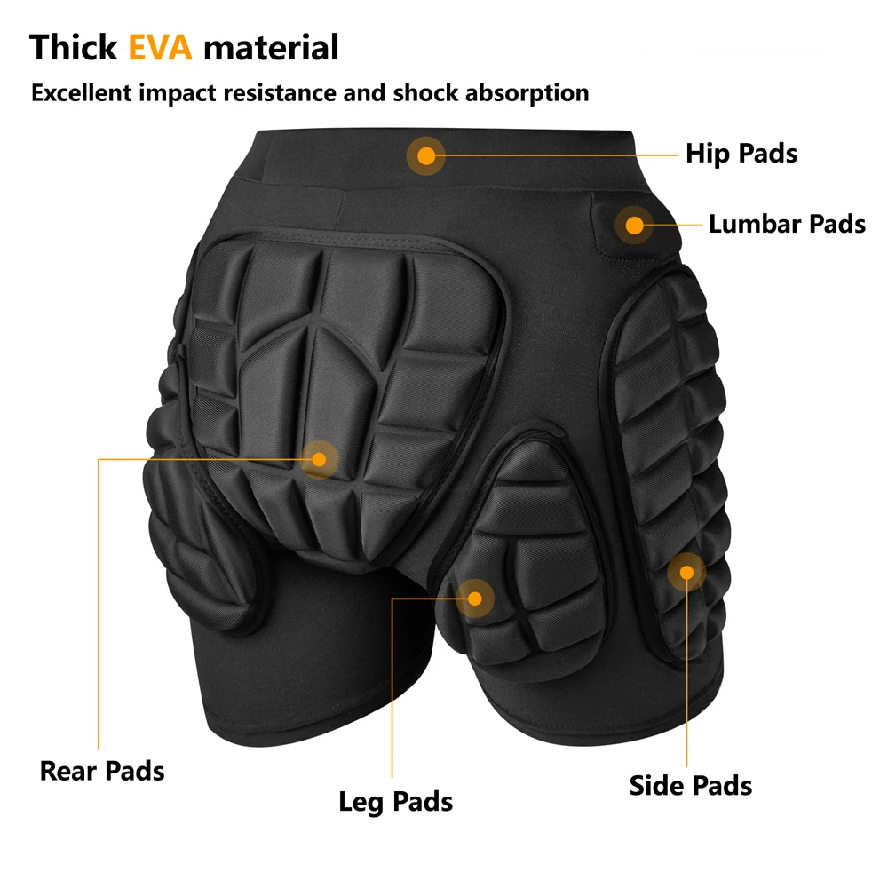 New Ski Shorts Skating Hip Pro - مراجعة Mountain Biking Knee And Elbow Pads وسعره