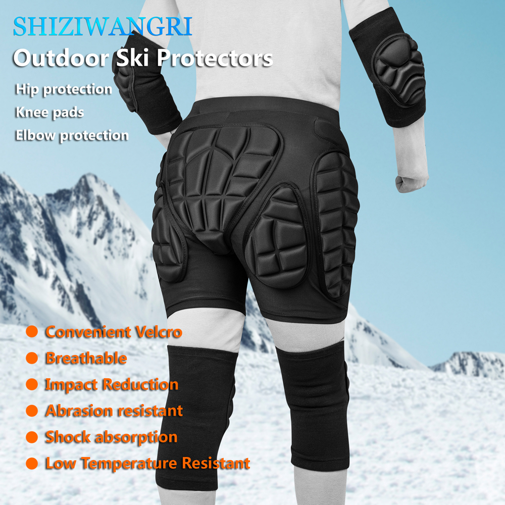 New Ski Shorts Skating Hip Pro - مراجعة Mountain Biking Knee And Elbow Pads وسعره