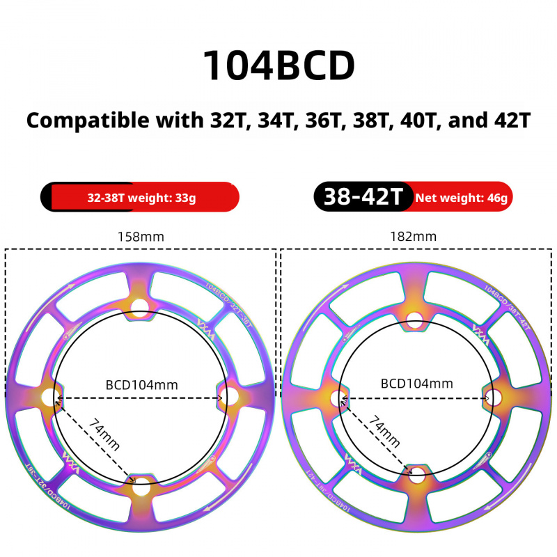 104 BCD Chainring Guard for Mo - مراجعة Mountain Biking Protective Gear وسعره