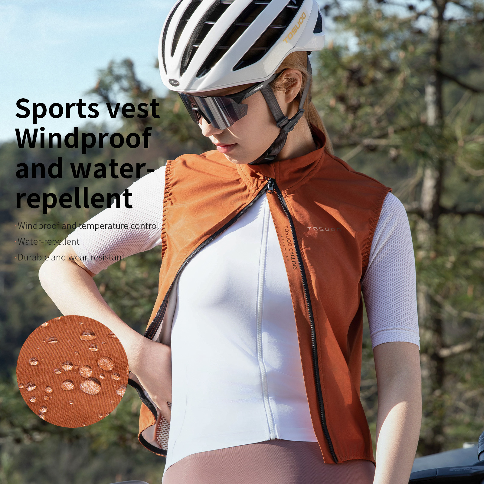 TOSUOD Men Jerseys Windproof L - مراجعة Mountain Biking Vest وسعره