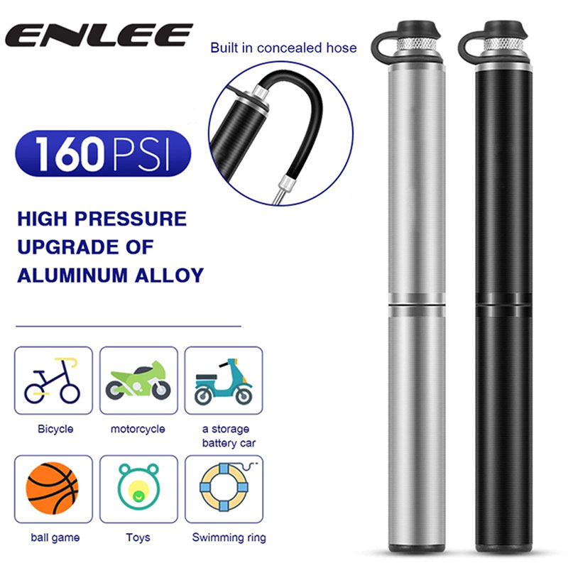 ENLEE Bicycle Pump Portable Pu - مراجعة Mountain Biking In French وسعره