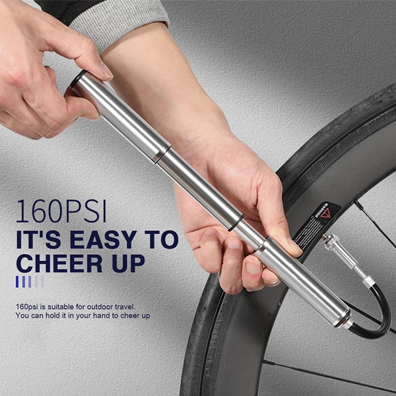 ENLEE Bicycle Pump Portable Pu - مراجعة Mountain Biking In French وسعره