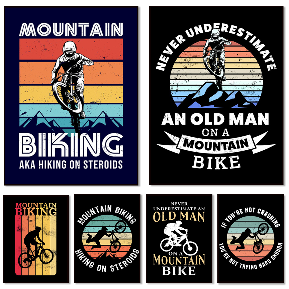 Go Mountain Bike Print Canvas  - مراجعة Mountain Biking Extreme وسعره