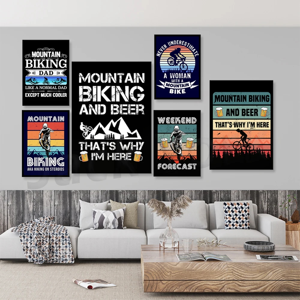 Go Mountain Bike Print Canvas  - مراجعة Mountain Biking Extreme وسعره