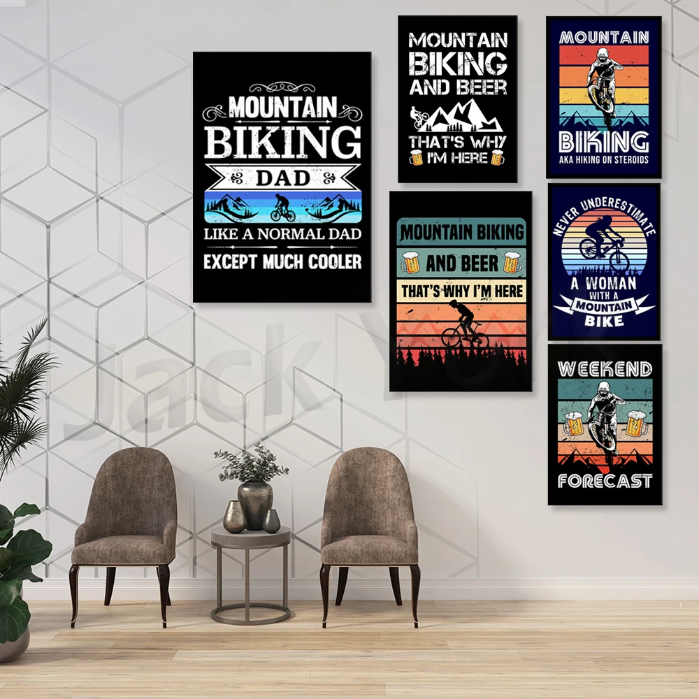 Go Mountain Bike Print Canvas  - مراجعة Mountain Biking Extreme وسعره