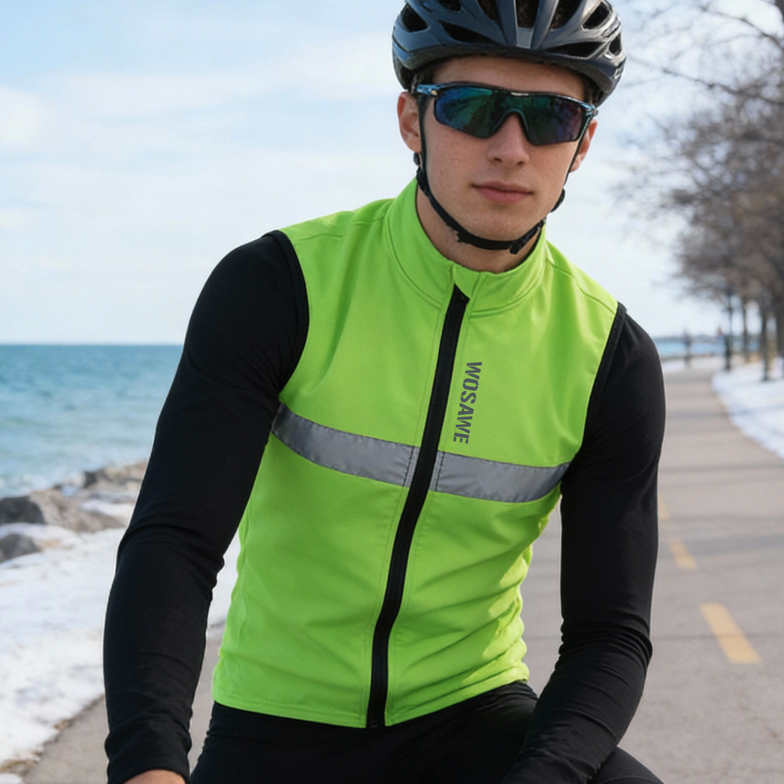 WOSAWEMen's Cycling Jacket Win - مراجعة Mountain Biking Vest وسعره