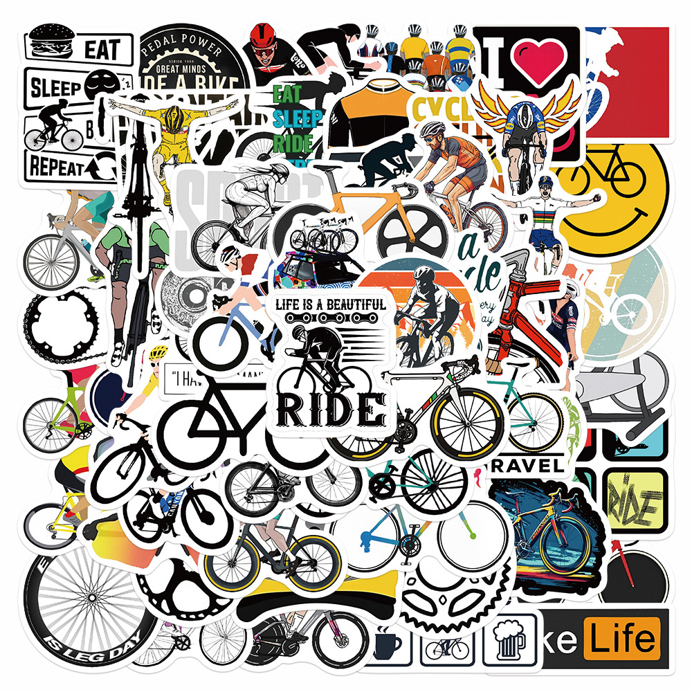 10/30/60pcs Cool Mountain Road - مراجعة Mountain Biking Cartoon وسعره