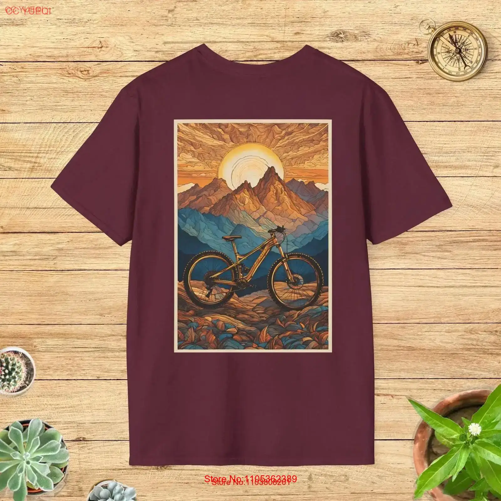 Scenic Mountain Bike Art T Shi - مراجعة Mountain Biking Extreme وسعره