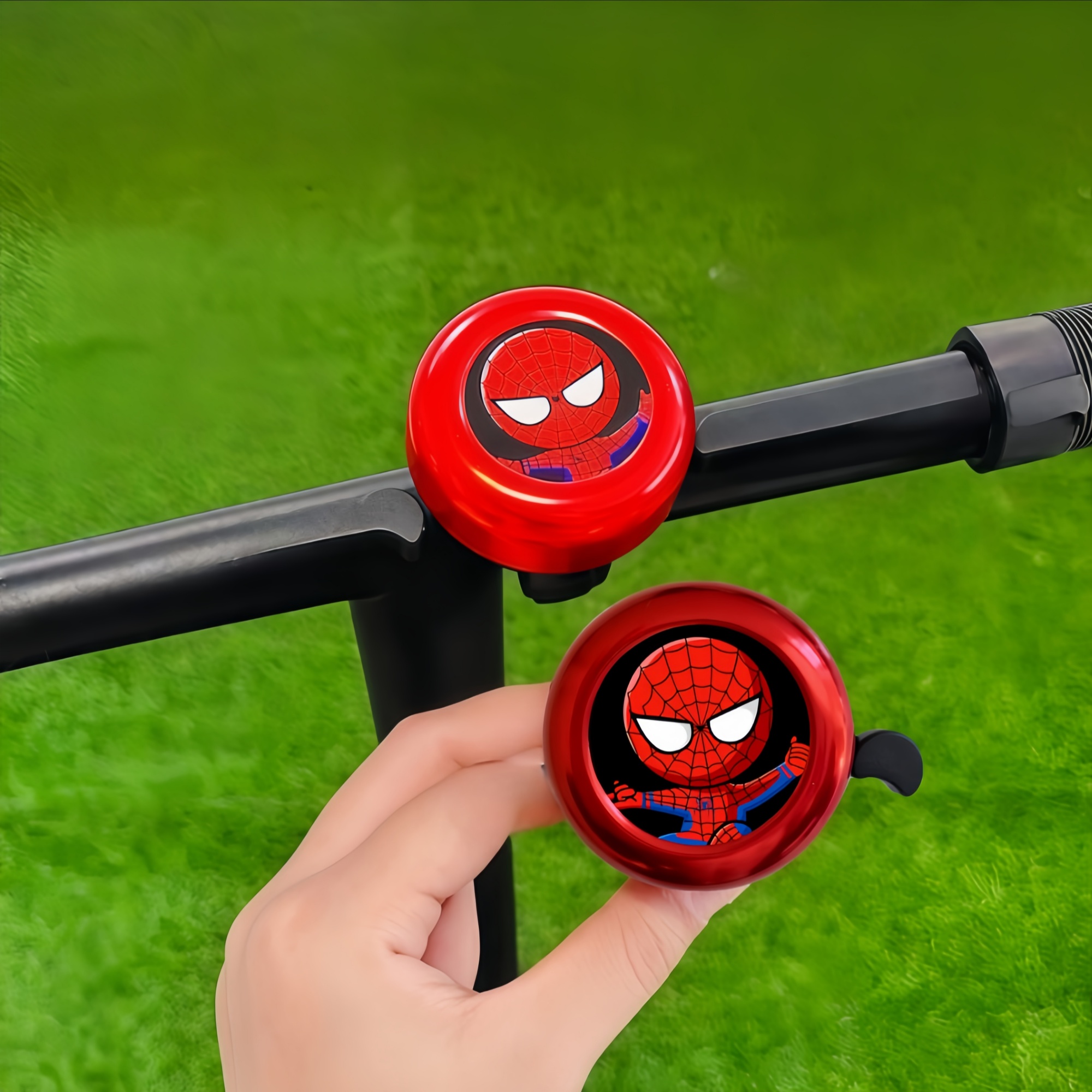 Superhero Bicycle Bells —Marve - مراجعة Mountain Biking Cartoon وسعره