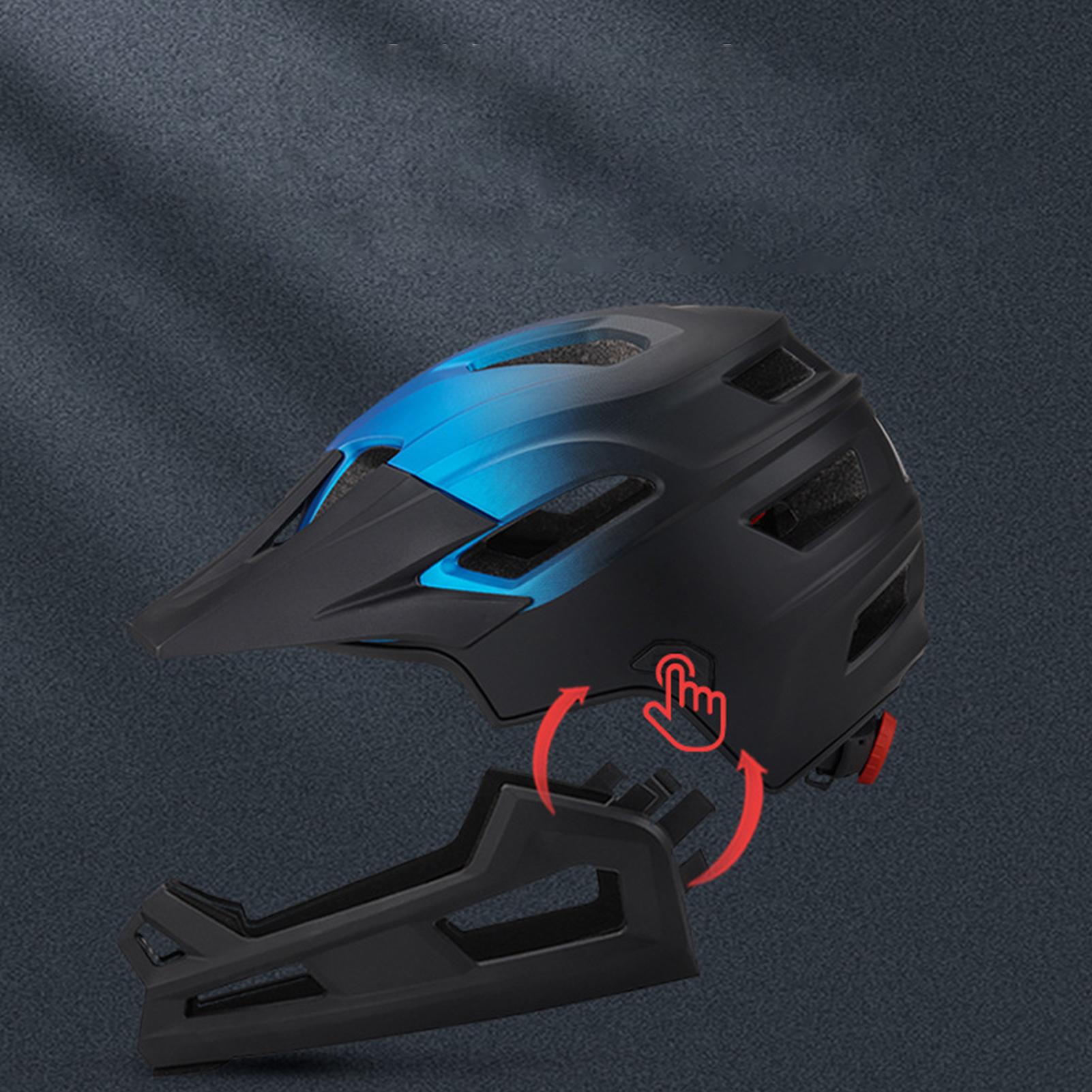 Detachable Full Face Bicycle H - مراجعة Mountain Biking Helmet Kids وسعره
