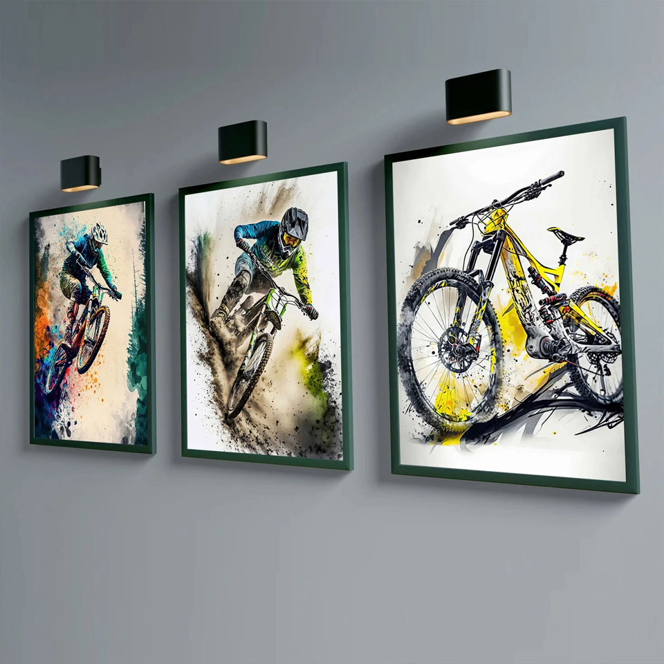Mountain Bike Sports Wall Art  - مراجعة Picture Of Mountain Biking وسعره